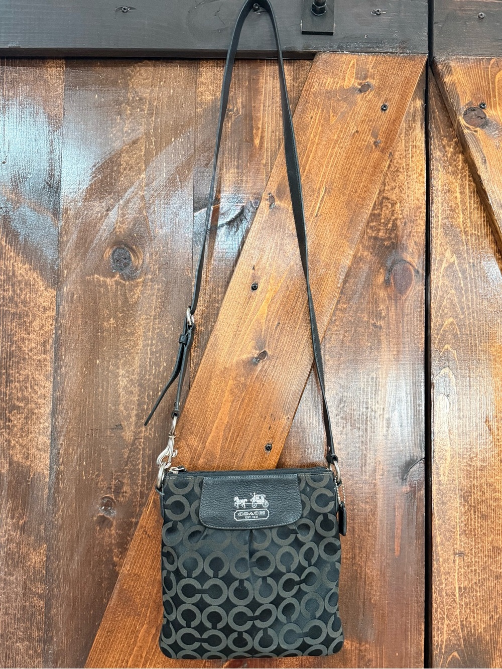 Coach Black Signature C Crossbody Bag